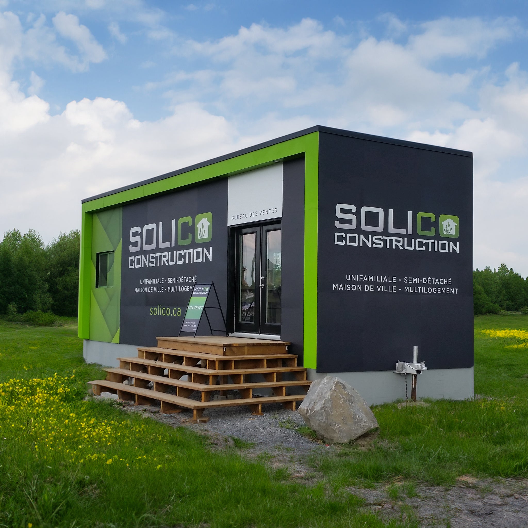 Sales office cladding - Solico