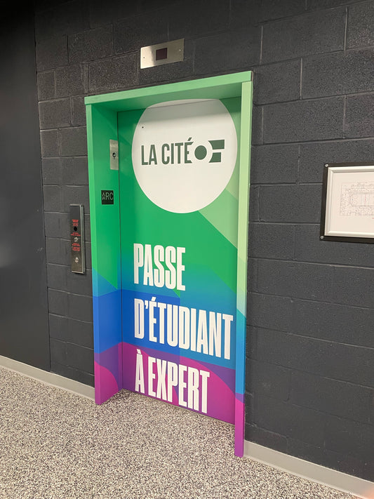 Habillage ascenseur - La Cité