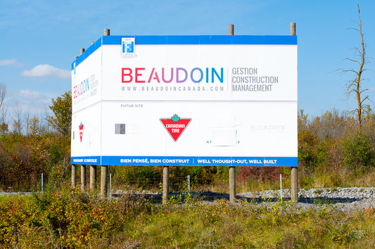Structure mounted sign - Beaudoin