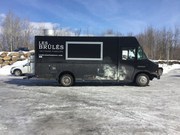 Lettrage de camion-cuisine - Food truck - Les Brûlés