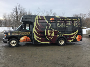 Lettrage d'autobus - Polyvalente NIcolas-Gatineau - Phénix