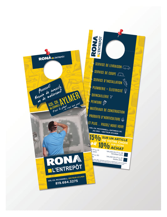 Door hanger - Rona