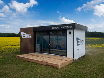 Habillage de bureau de vente - MCL Construction