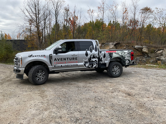 Lettrage de Camion - Aventure Sylvain Cousin