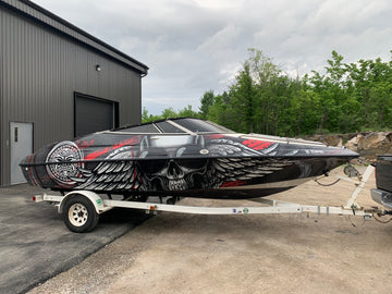 Vehicule Wrap boat