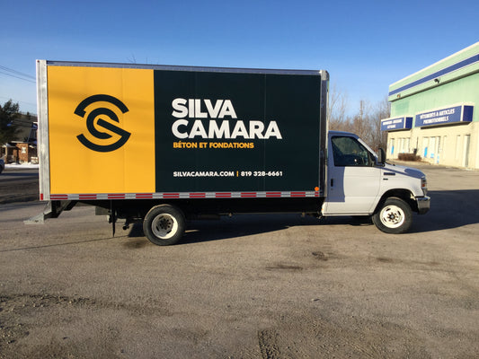 Lettrage Cube van - Silva Camara