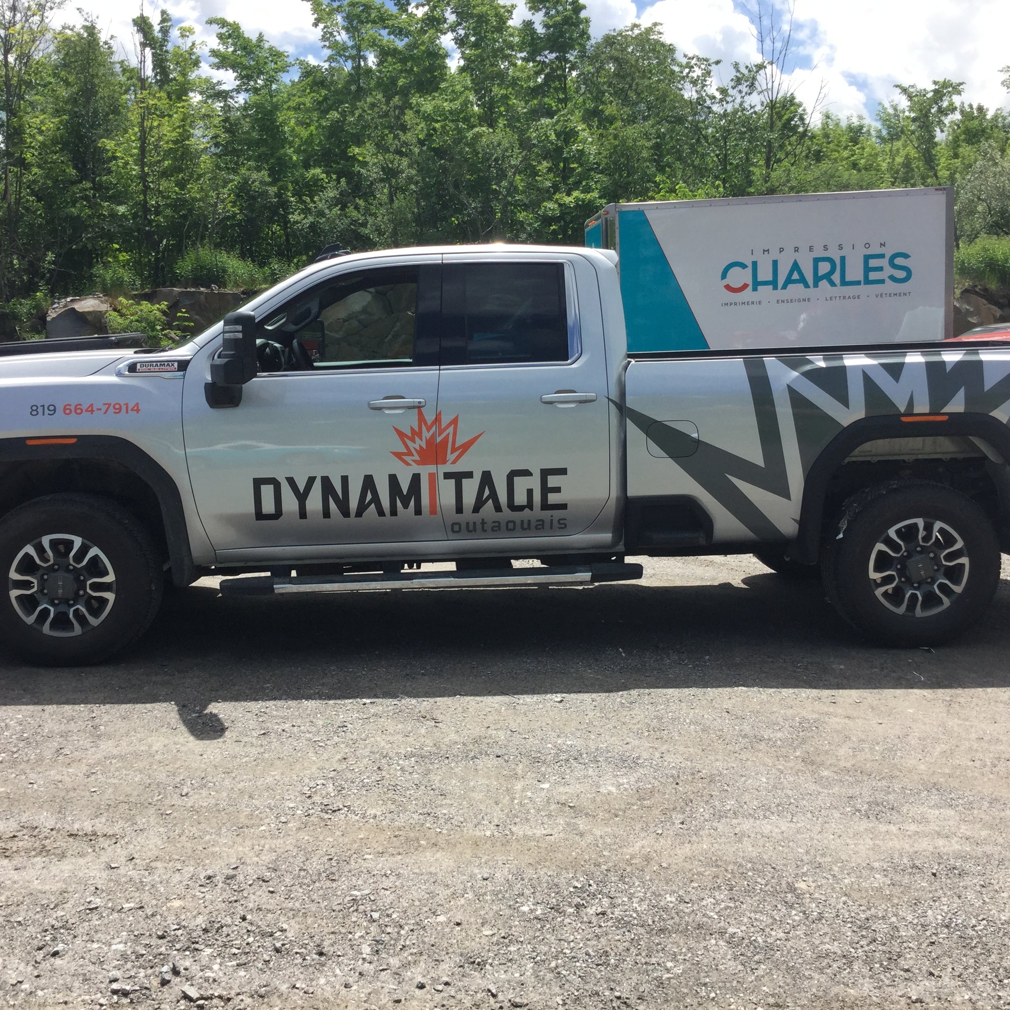 Wrap de Camion - Dynamitage Outaouais