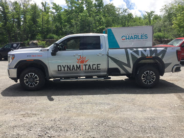 Lettrage de Camion - Dynamitage Outaouais